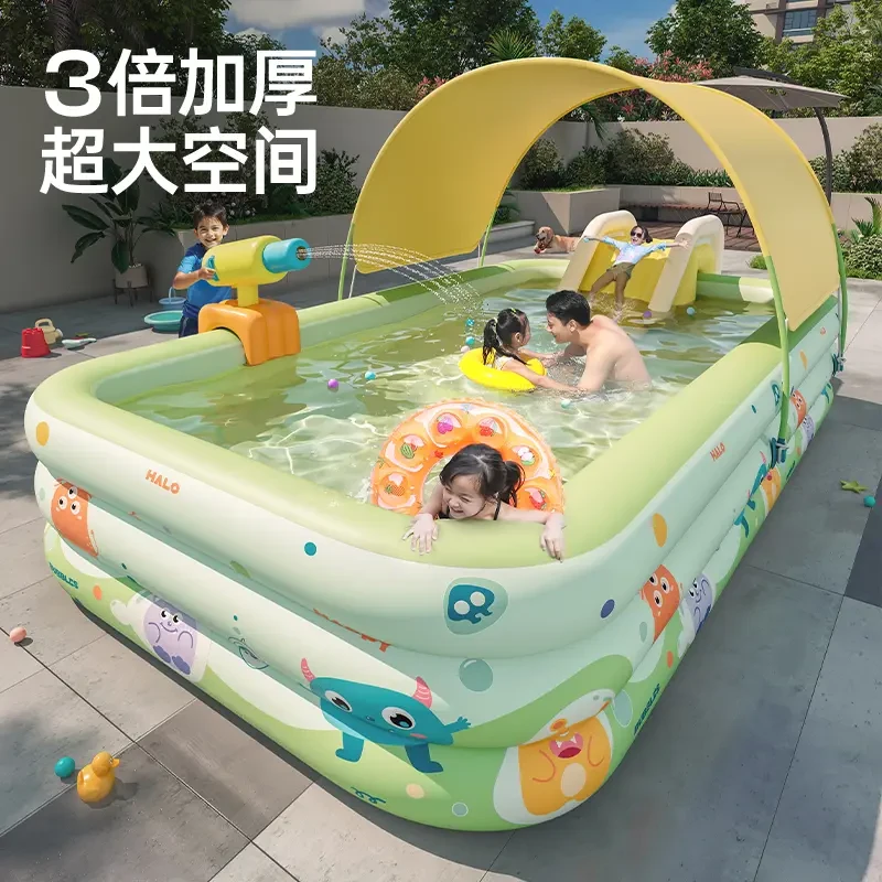 【活力怪兽系列】儿童家用充气游泳池加厚宝宝大型家庭大人充气水池
