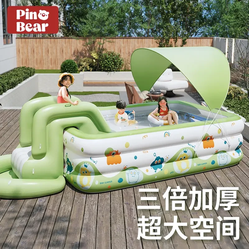 充气游泳池儿童家用加厚宝宝婴儿大型充气水池小孩家庭大人戏水池