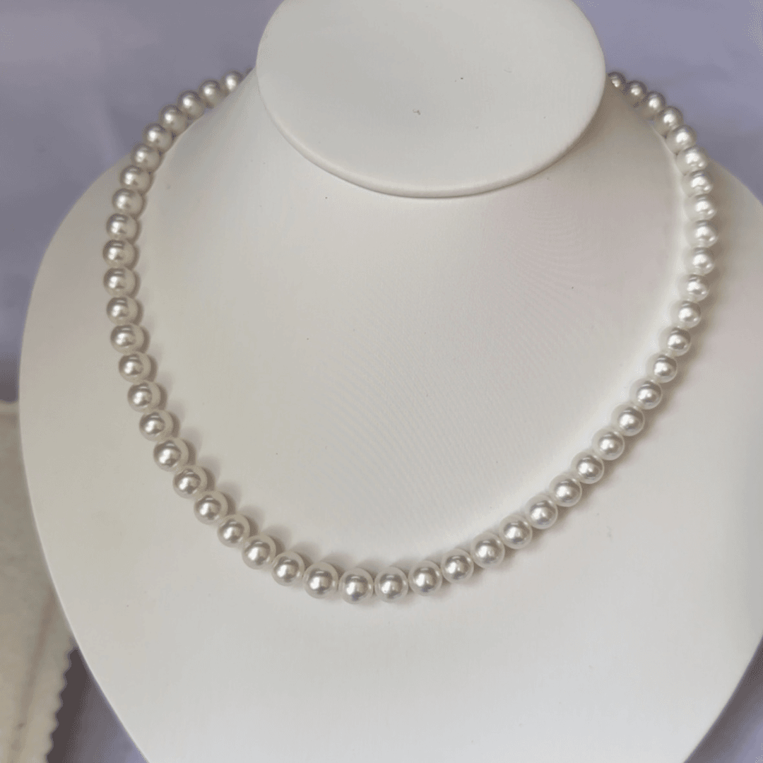 【闪购商品】淡水珍珠项链银S925镶嵌