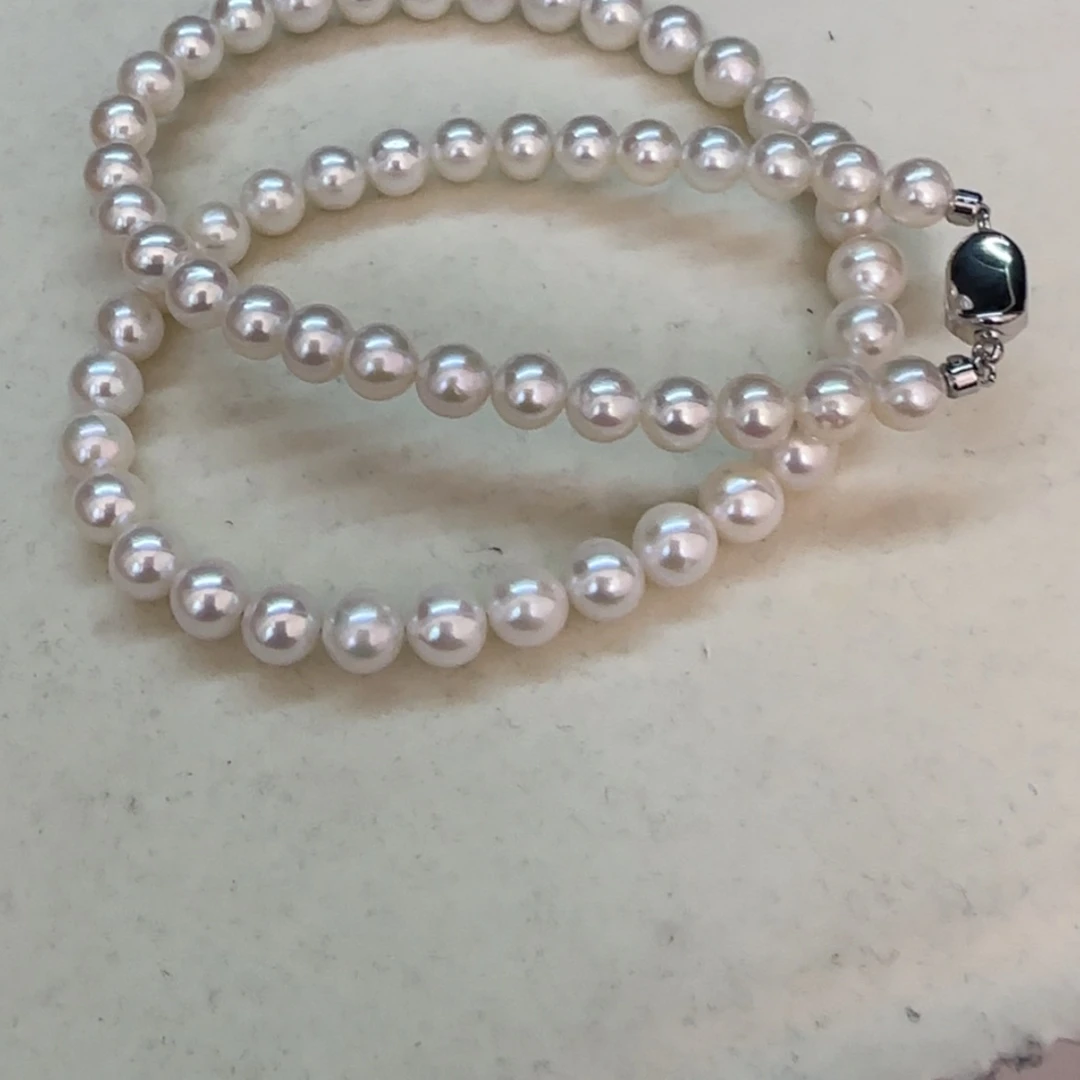 【闪购商品】淡水珍珠项链银S925镶嵌