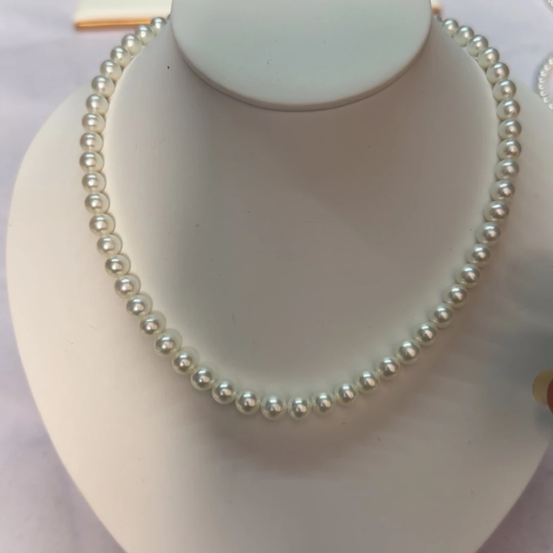 【闪购商品】淡水珍珠项链银S925镶嵌