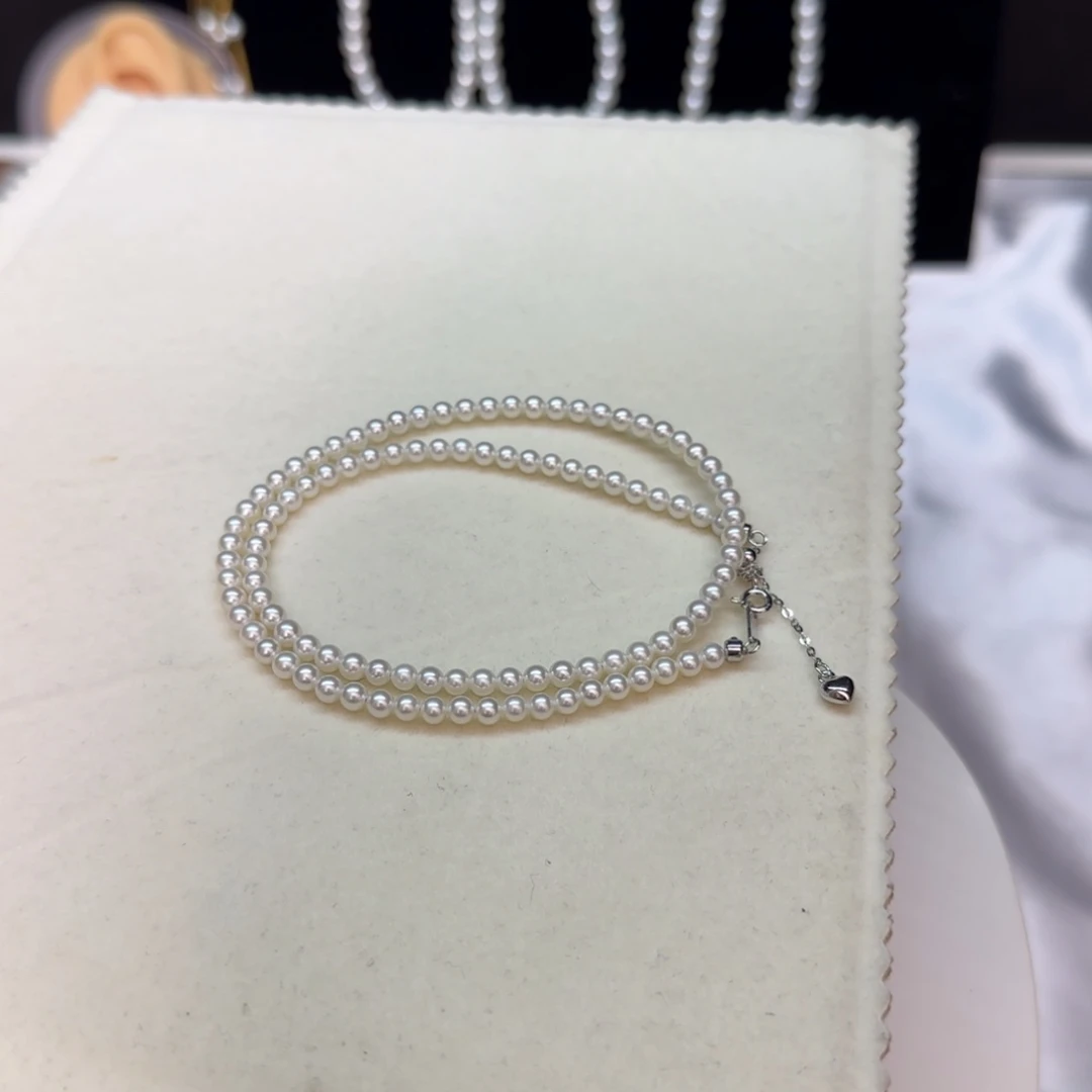 【闪购商品】淡水珍珠项链银S925镶嵌