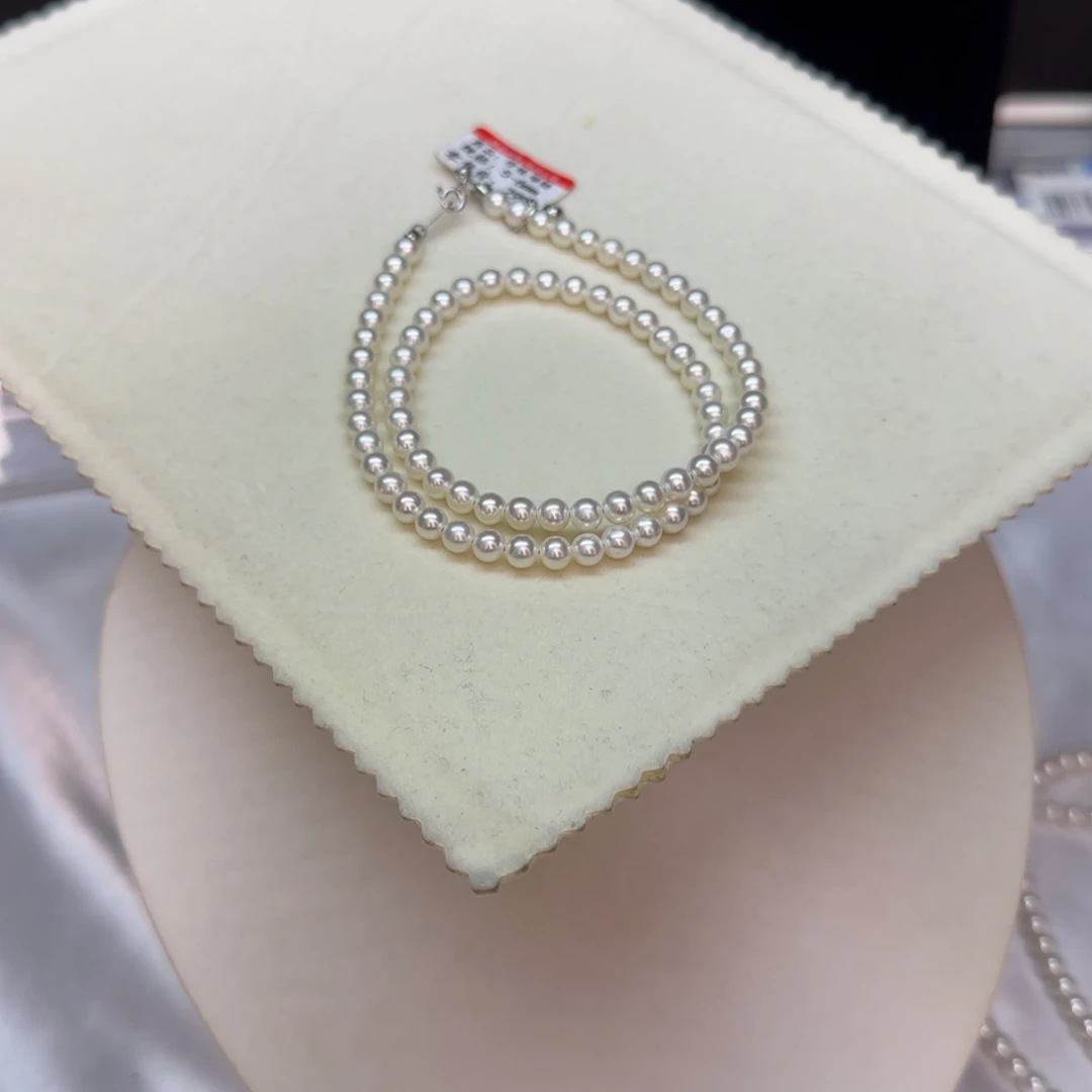 【闪购商品】淡水珍珠项链银S925镶嵌