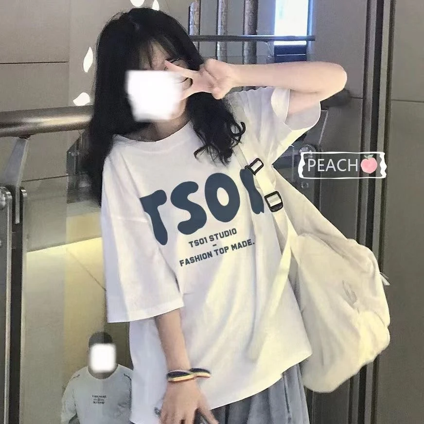 重磅纯棉260克短袖T恤男女情侣街头嘻哈宽松百搭短袖中性风短袖