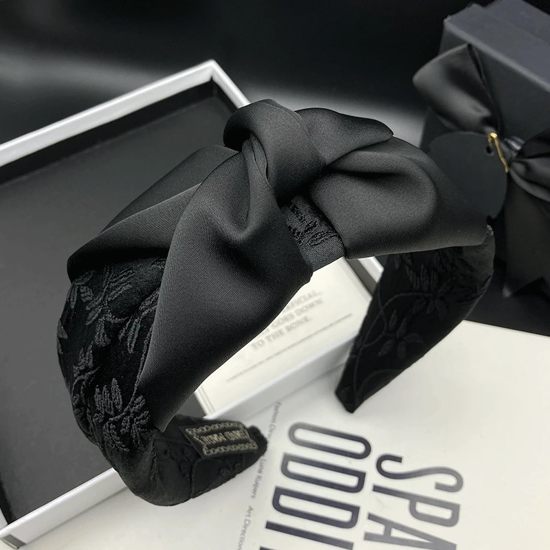 新款发箍百搭黑色发卡发饰简约头箍宽边复古外出时尚气质高档轻奢