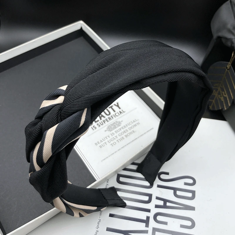 百搭韩版发卡高端发箍百搭头饰外出复古时尚气质头箍发夹编织手工