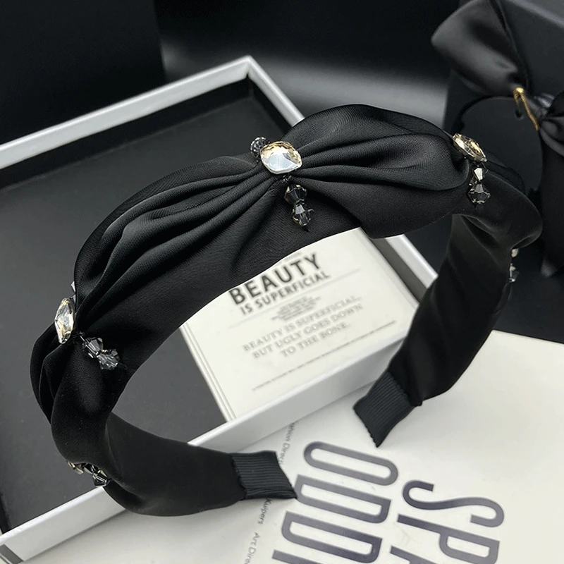 韩版新款气质发箍百搭黑色发卡发饰简约头箍优雅外出复古时尚轻奢