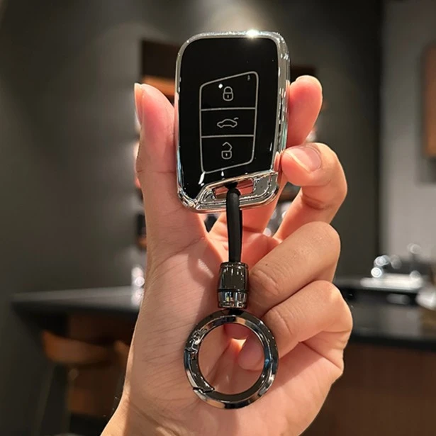 大众钥匙套迈腾朗逸凌渡宝来途观polo帕萨特途岳壳包钥匙扣