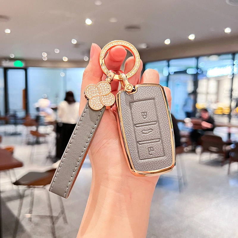 适用长安cs75plus钥匙套unit车univ逸动cs35包cs55壳扣x5欧尚x7女