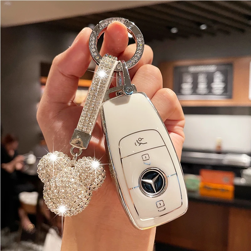专用于奔驰钥匙套A200L壳C级S级E300LC260L3键款GLC/GLA/钥匙壳扣