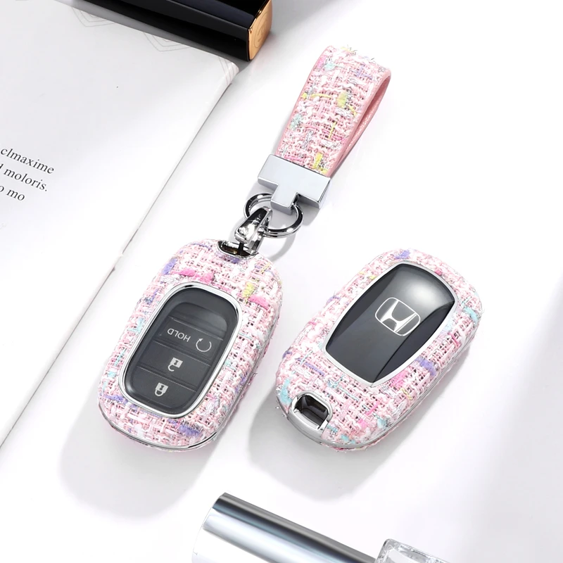 适用新款本田十一代思域钥匙套皓影CRV型格缤智XRV汽车专用壳扣包