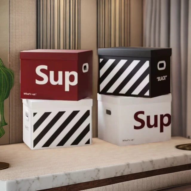 收纳箱纸箱ins风装书家用盒零食书箱礼品盒礼物箱搬家宿舍收纳盒