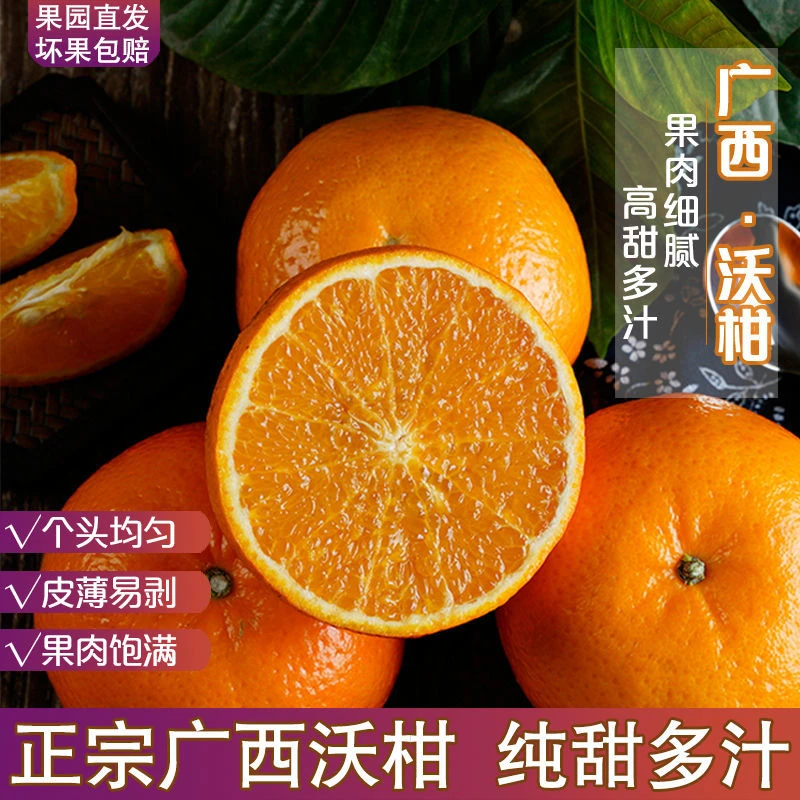 [正宗]广西武鸣沃柑3/5/9斤装新鲜橘子鲜嫩柑橘香甜多汁广西沃柑