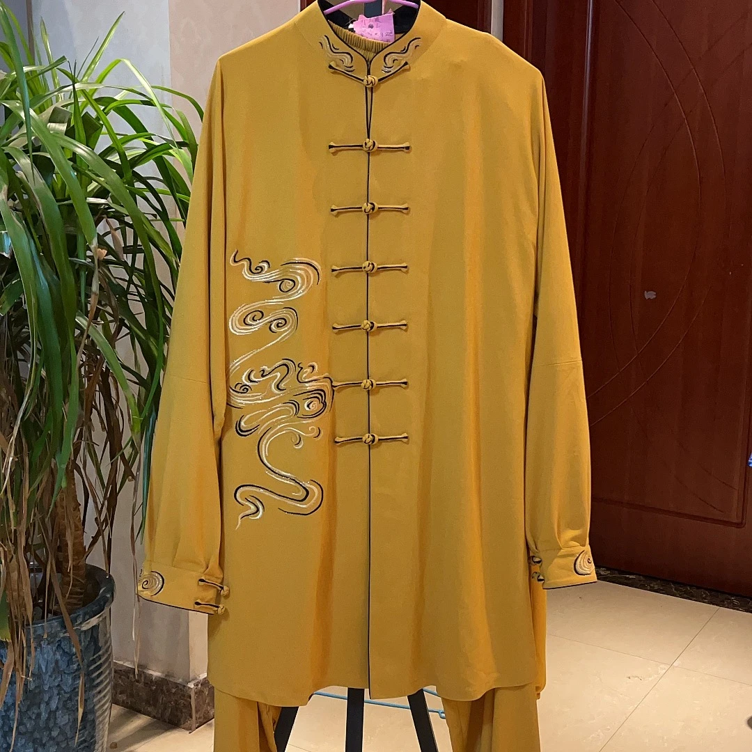 【男女定制刺绣款】2023新款秋冬高端武术表演练功演出气功太极服