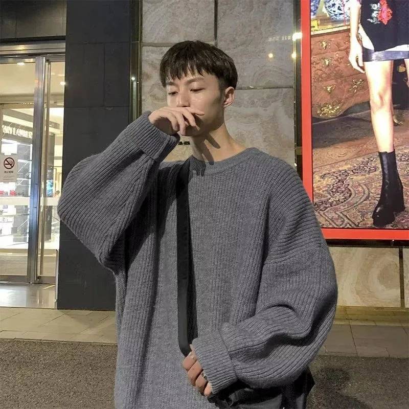毛衣男冬季慵懒风韩系针织衫秋冬款潮牌高级感