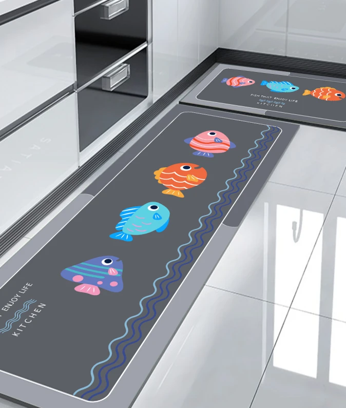 厨房地垫吸水垫可擦免洗防滑防水放油脚垫吸水吸油硅藻泥垫子