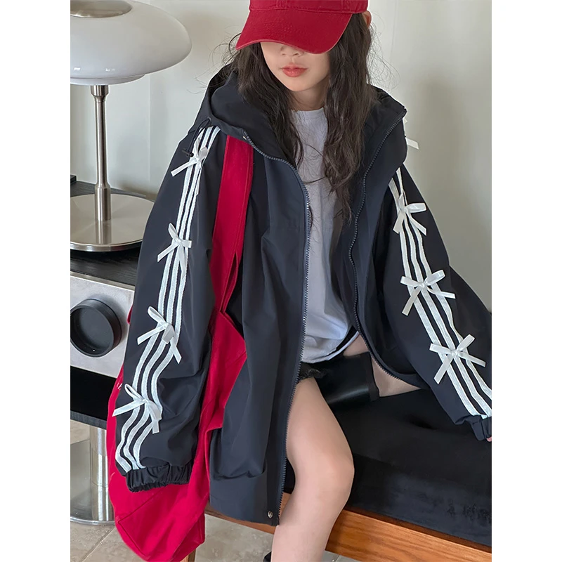 K26886孙小美原创女童春秋装外套2025新款连帽上衣秋季衣服薄