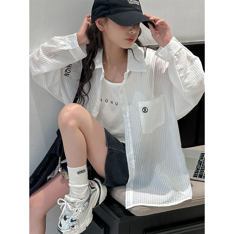 K26782童装女童上衣防晒衫两件套2025新款夏季儿童背心外套衣服潮