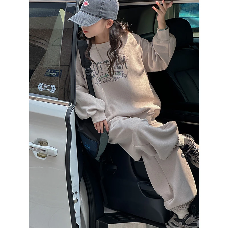 K27203孙小美KIDS女童运动套装2025新款春秋装儿童上衣两件套衣服