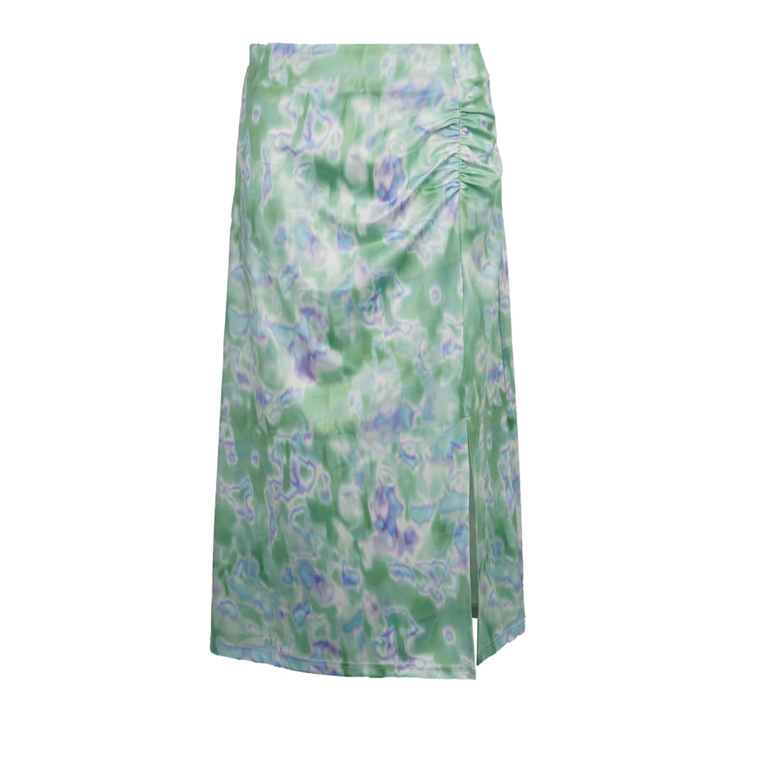 DNCY晕染开衩针织半裙开叉裙子碎花气质时尚休闲DA41222166