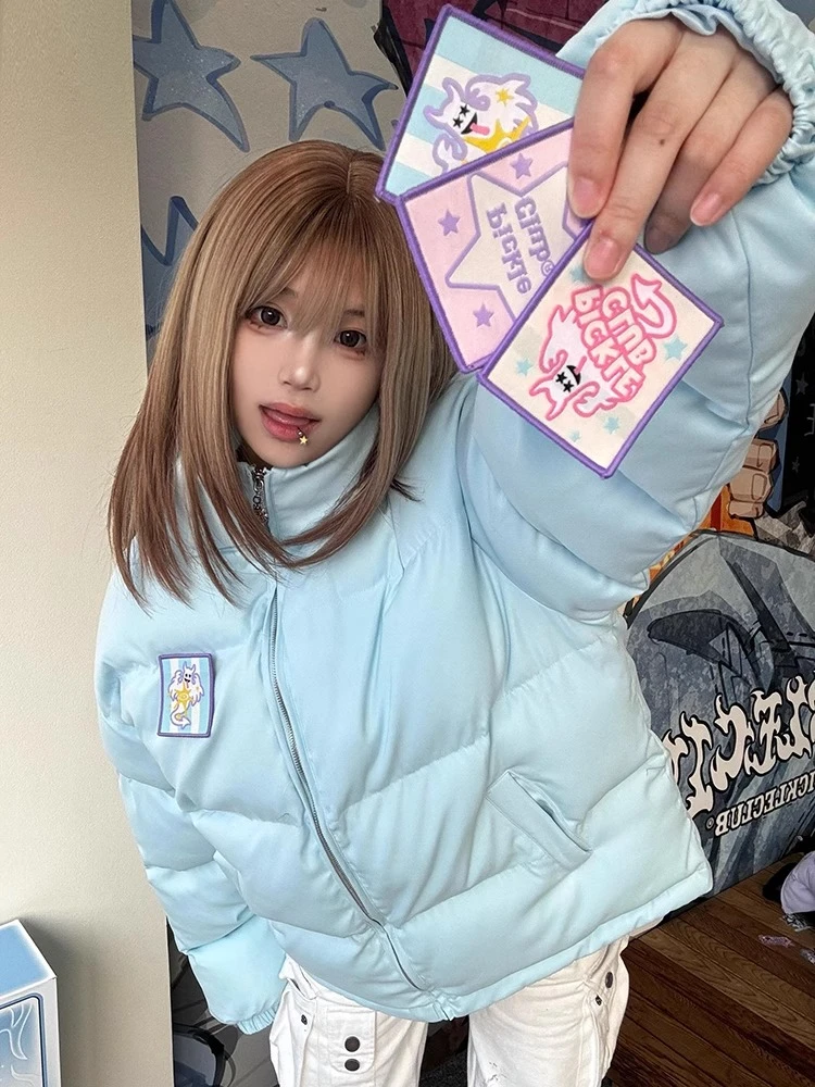 梁拌泡菜【变换魔术贴】幽灵棉服外套男女潮