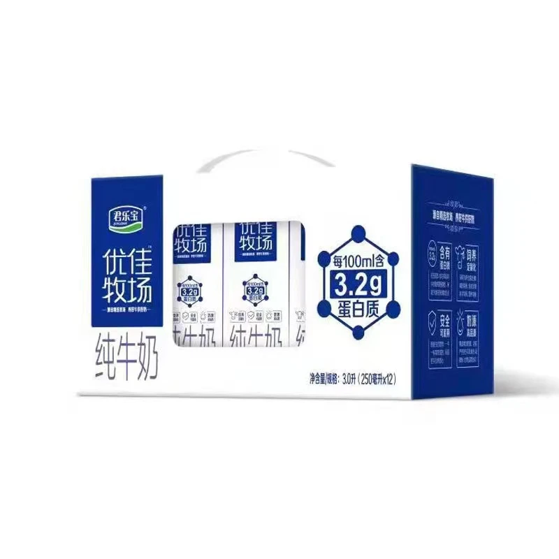 君乐宝优佳牧场纯牛奶250ml*12