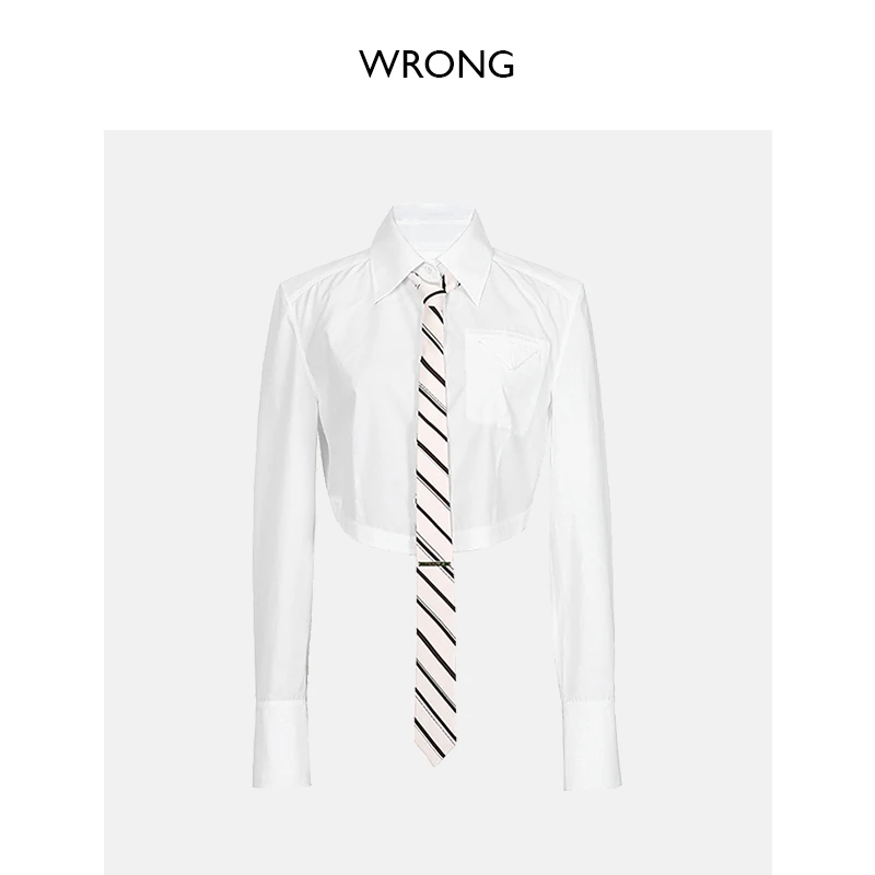【迪迪推荐】WRONG商场同款截短微收腰衬衣WC88TP015