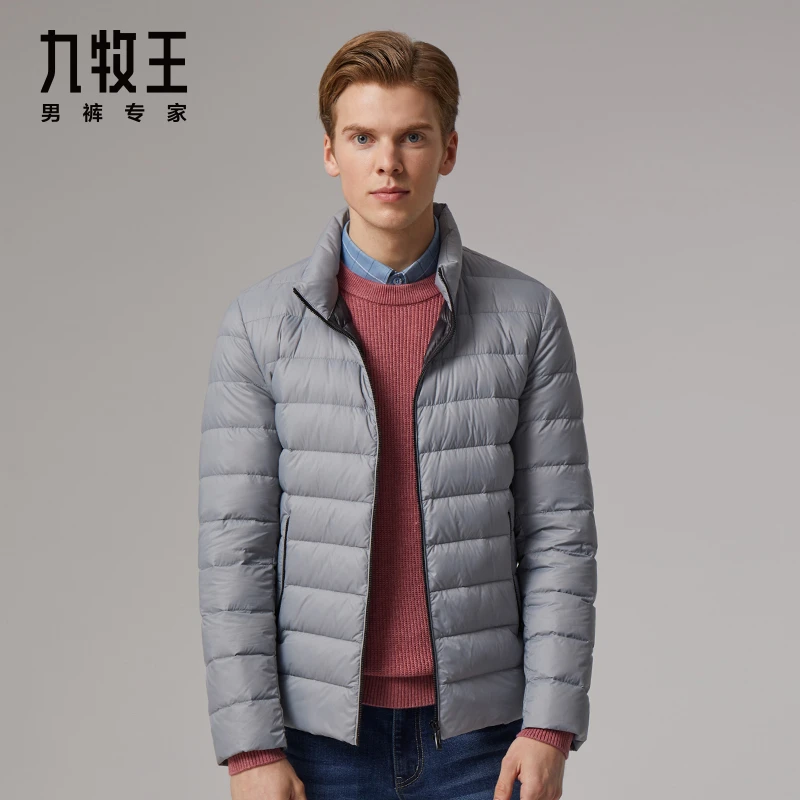 九牧王【轻薄羽绒】男羽绒服2022冬季新款休闲短款外套TR10510