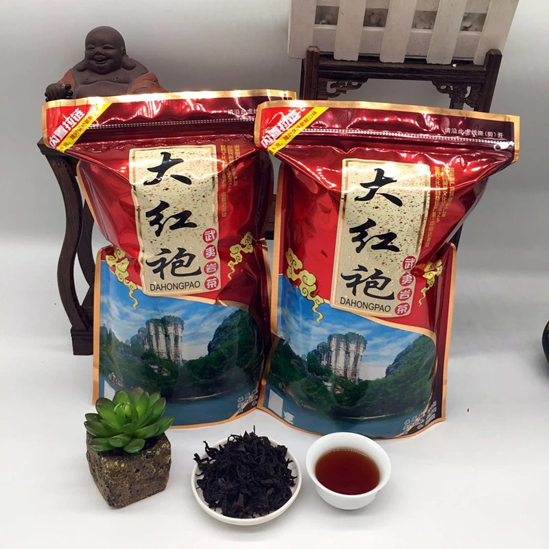 福建乌龙茶武夷山岩茶大红袍茶叶散装茶叶浓香型足醇厚甘爽500克