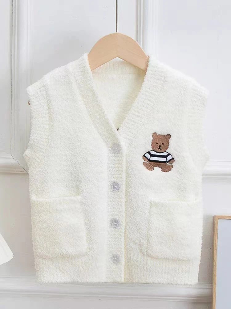 软绵绵卡通图案冬季儿童家居服幼童加绒长袖柔软舒适保暖