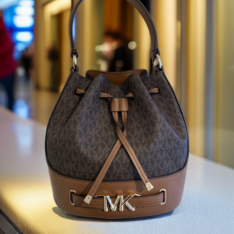 MICHAEL KORS 迈克高仕 MK 经典老花小号水桶包女士手提斜挎肩包