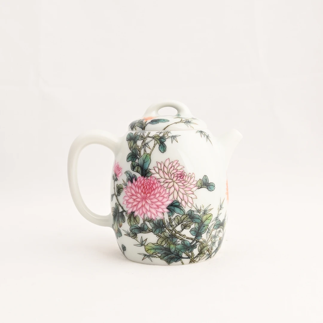 艺林堂 菊色如晤秦权壶