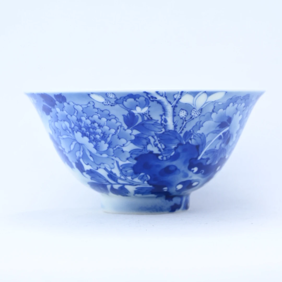 【景德镇名窑口】恒垣山房玉堂富贵陶瓷展雍杯高端茶杯全手工全手绘
