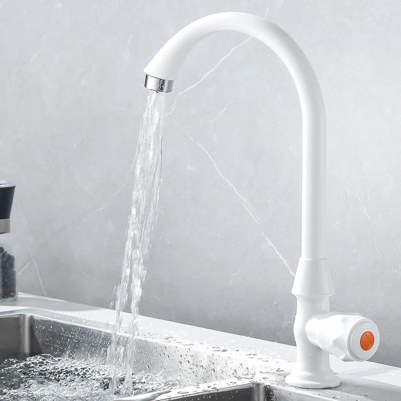 PP塑料龙头厨房水龙头单冷水龙头卫生间 菜盆面盆水龙头360度旋转