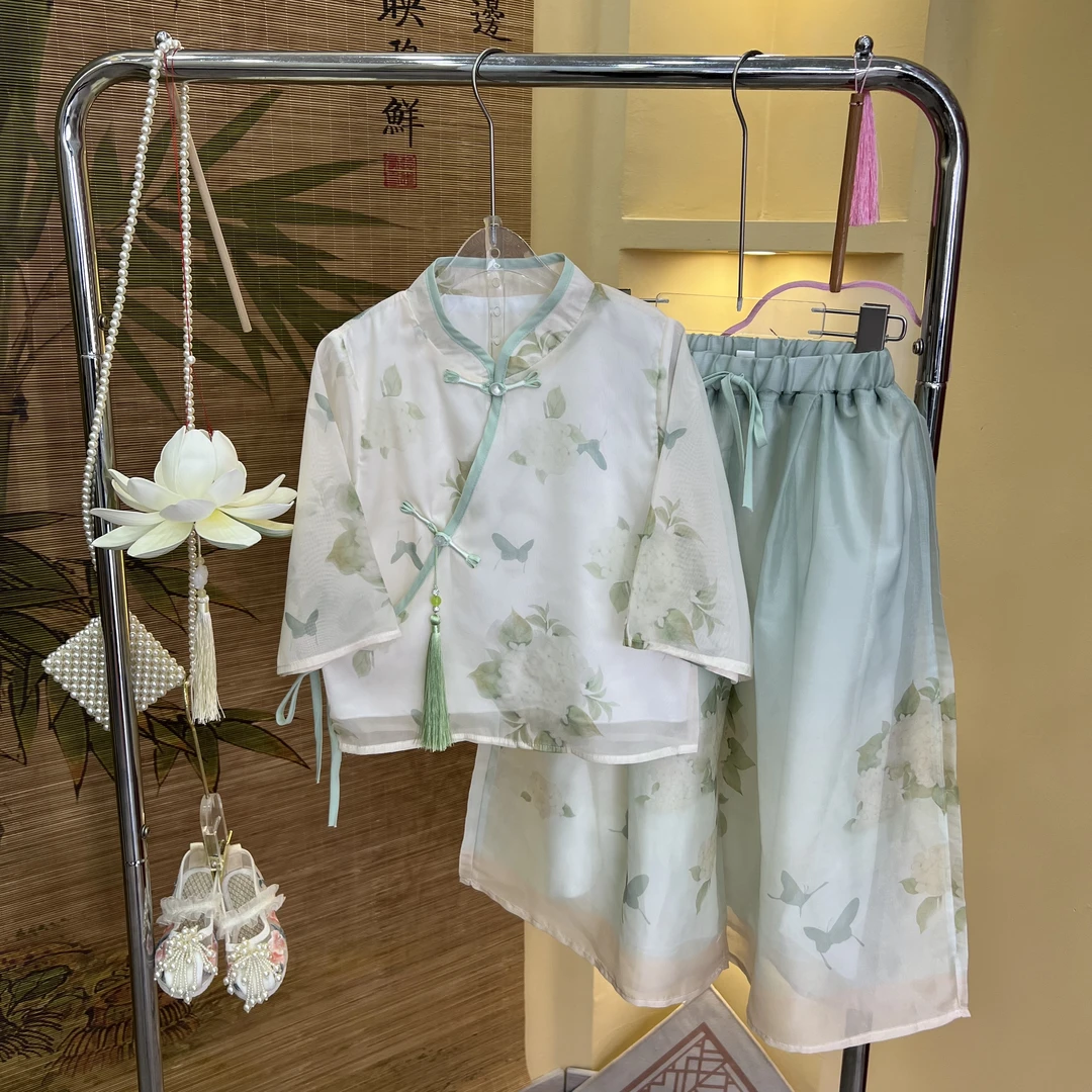 【踏春行】女童汉服2024小众设计师款夏季古风中国风