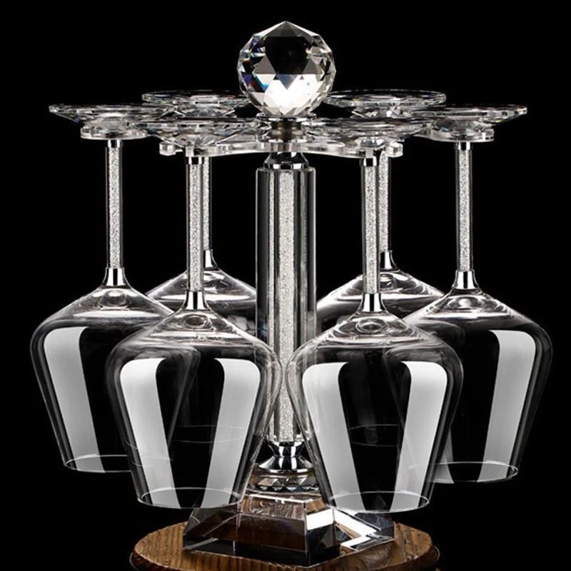 【嘉时生活】金钻银钻红酒杯玻璃高脚杯