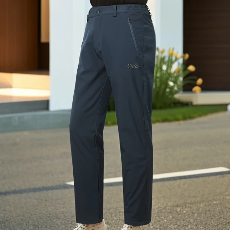 RockCloud/岩云男秋冬户外软壳加绒防风防泼水登山长裤050