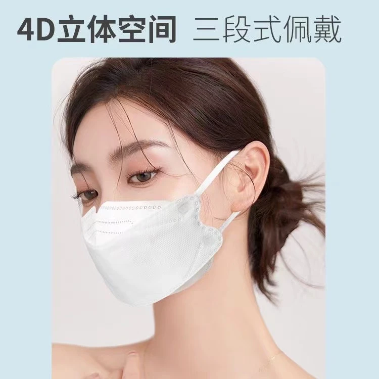 鱼嘴型10片装口罩医用级透气鱼尾柳叶口罩夏季韩式防尘防晒透气