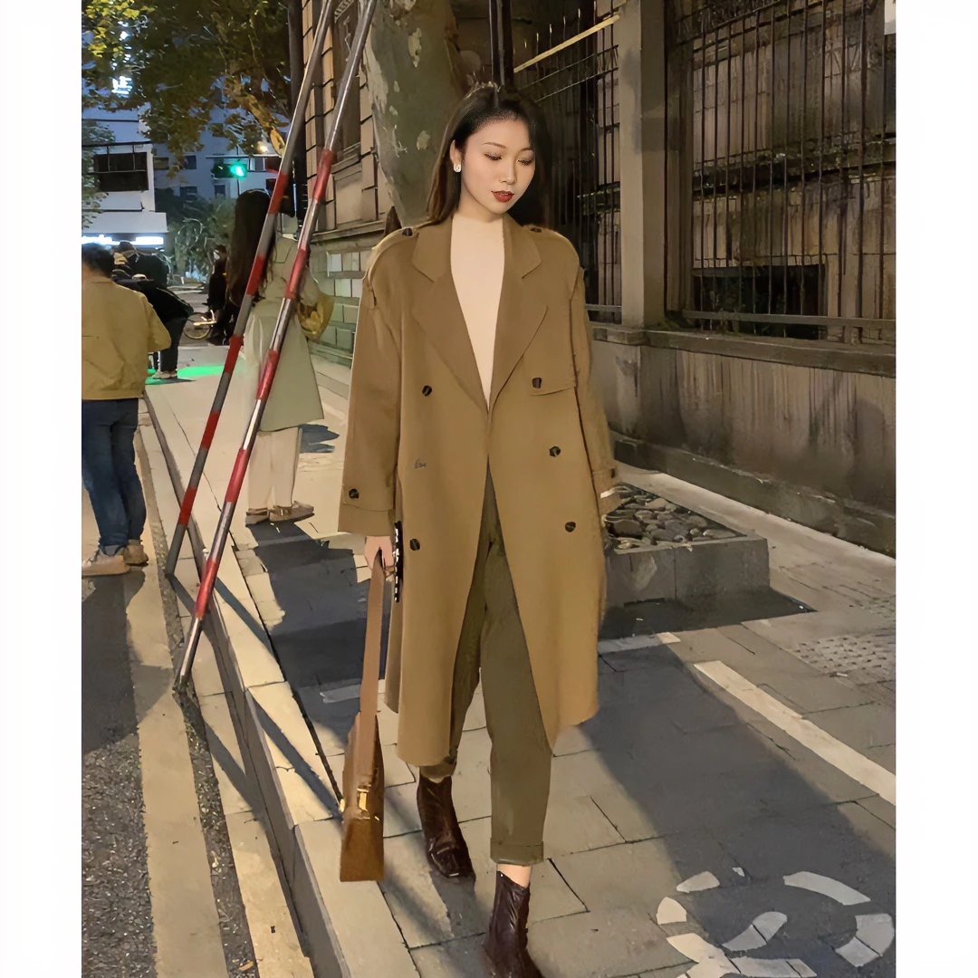 Candy Cloud清 韩客户订单 澳毛双面呢毛羊冬季手缝大衣女DY96/2