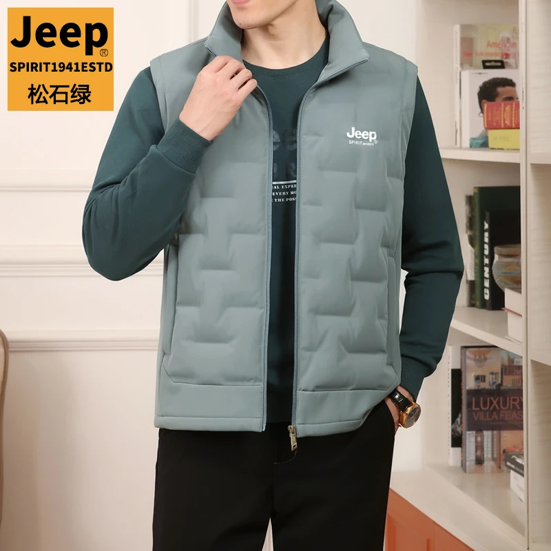 轻薄羽绒服马甲男2025年秋冬季高端时尚立领保暖休闲冬装外套男