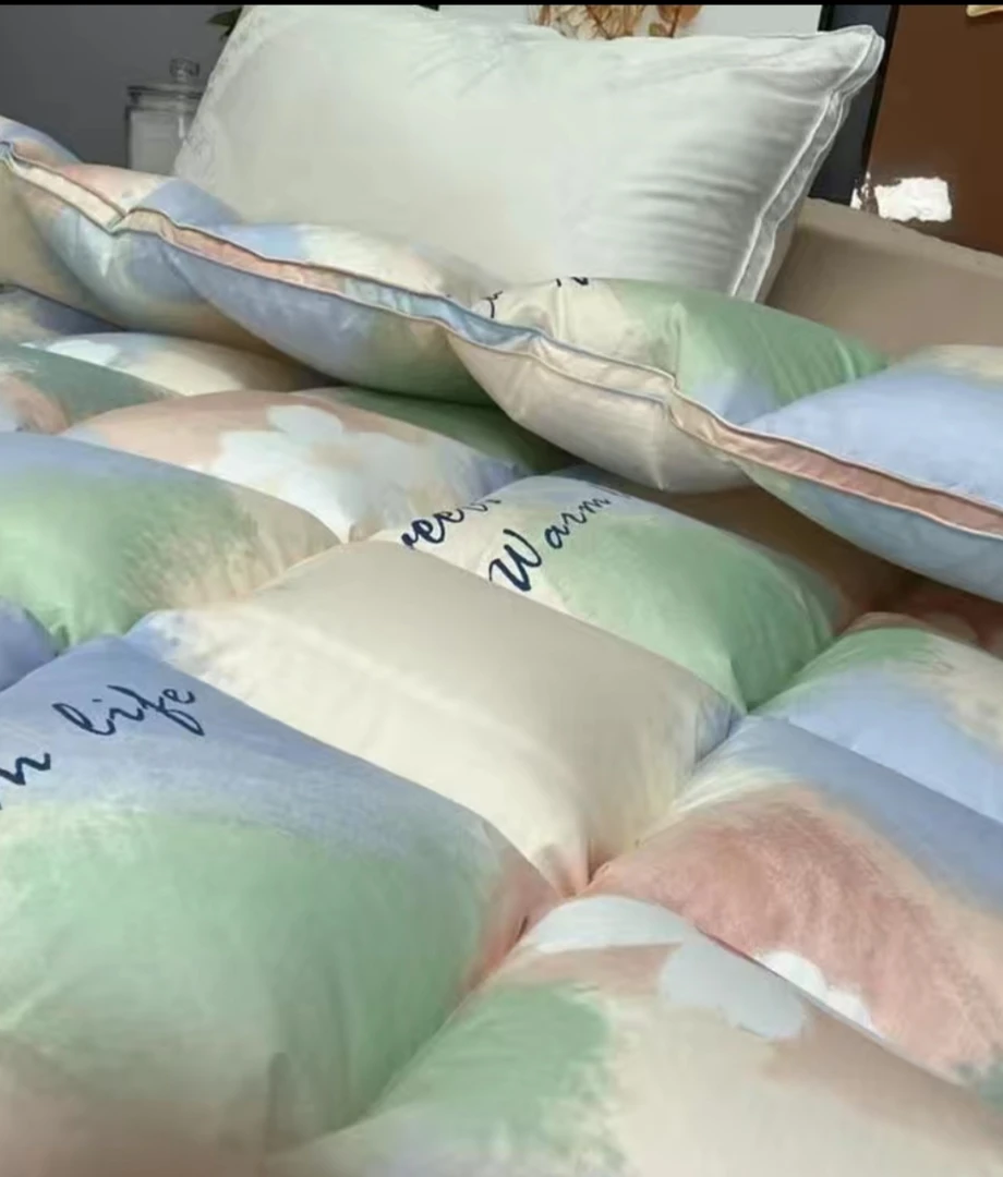 印花羽绒被被芯春秋被超柔柔软