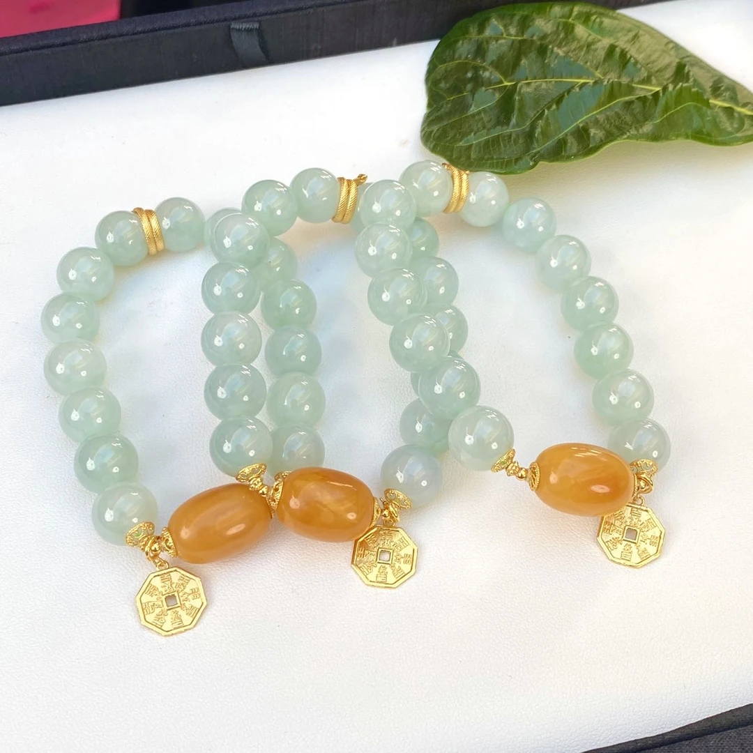 【小宝珠宝】18  S6498-翡翠DIY手串-多样性发一件-11.5mm