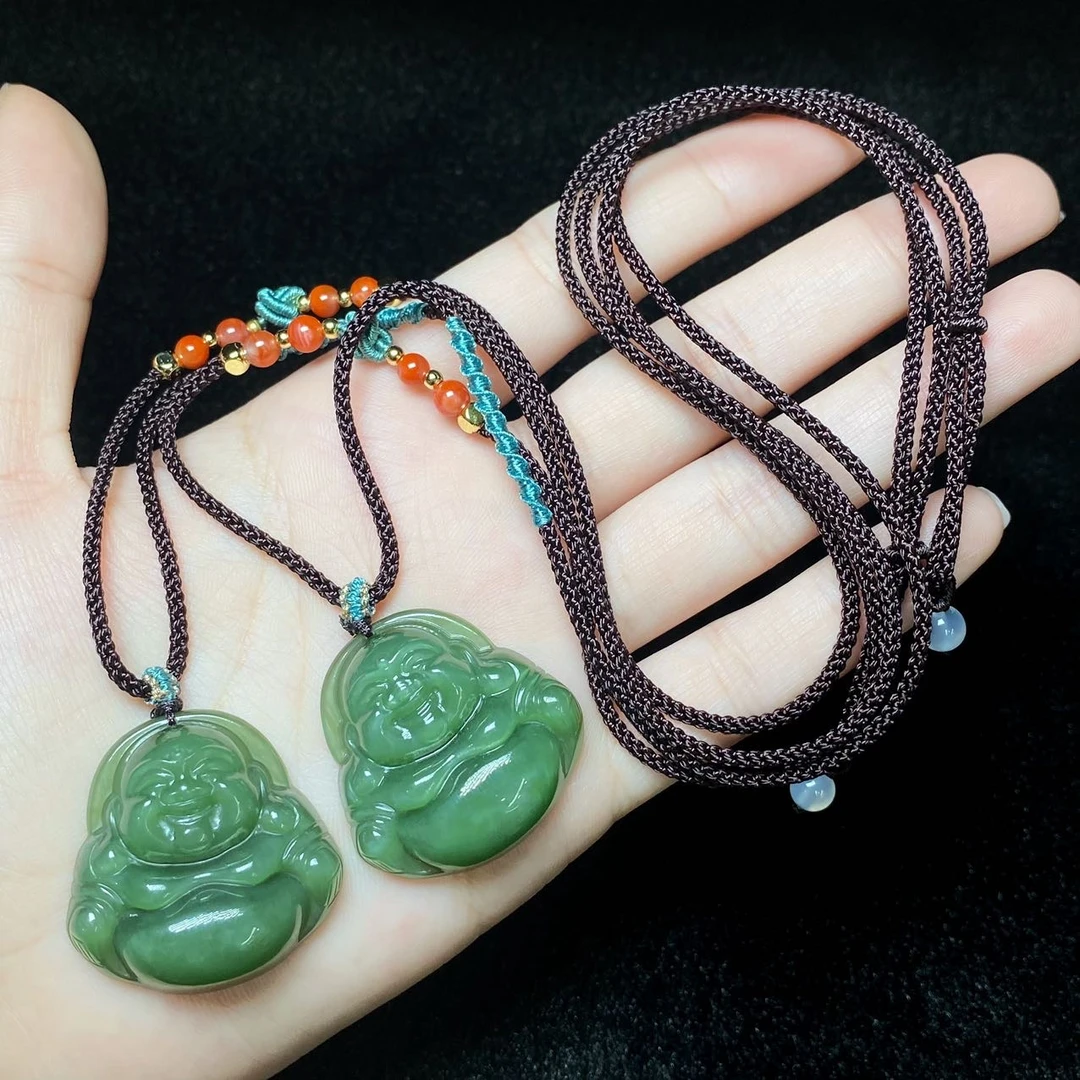 【小宝珠宝】19 T6468-和田玉佛公吊坠-多样性发一件-29*29*8mm