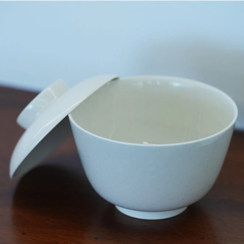 山青花燃 草木灰盖碗   茶道器具