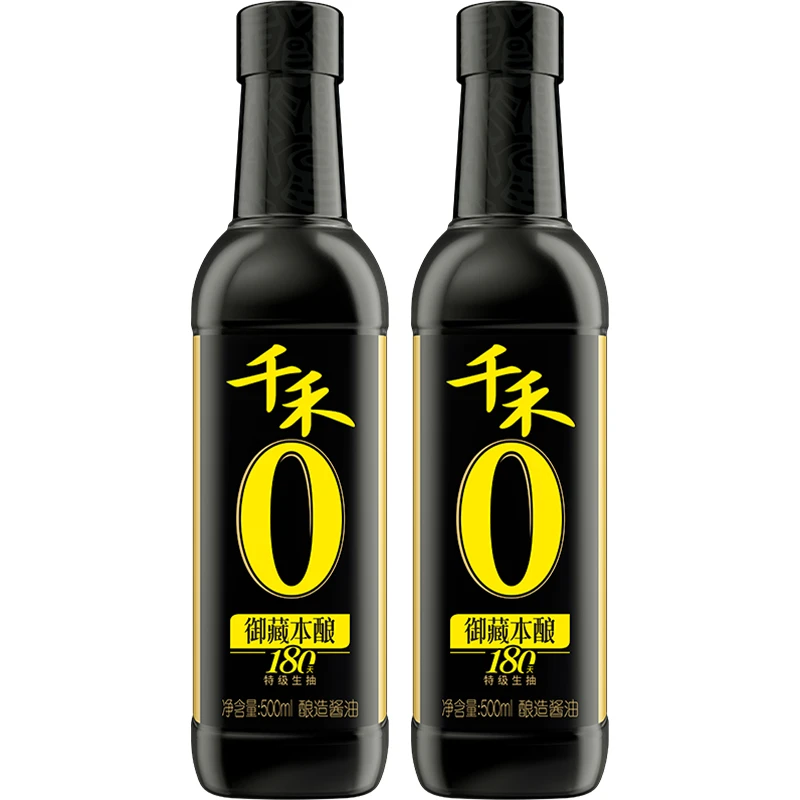 千禾0零添加头道酱油御藏本酿造180天特级生抽酿造鲜酱油生抽调味