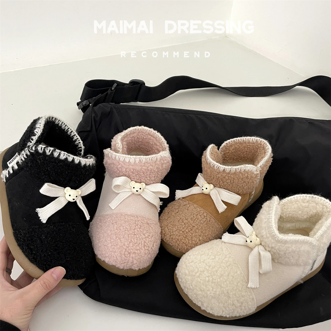 MAIM·【可可爱爱 摇粒绒~】冬季新款加绒很百搭休闲雪地靴棉鞋