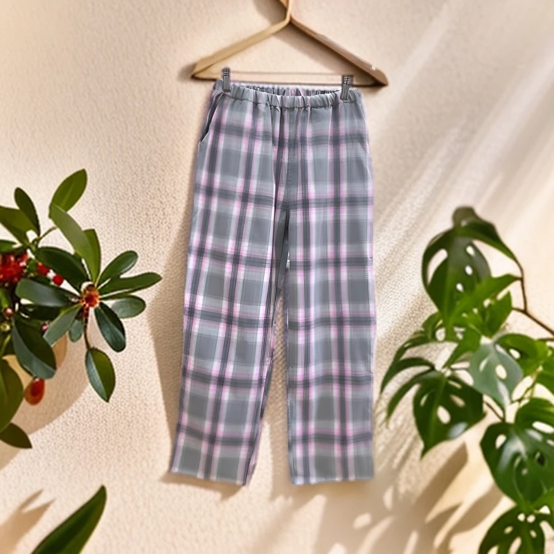 【法莱绒单裤】100%全棉纯棉秋冬季单裤