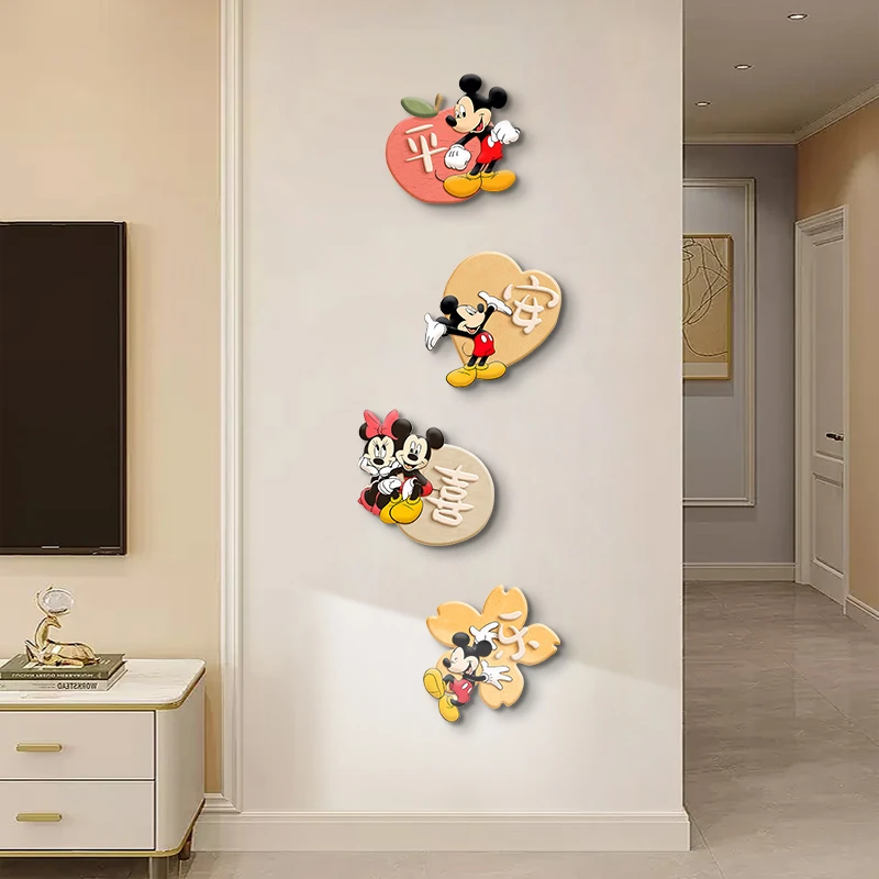 【银河】平安喜乐卡通墙面装饰玄关客厅电视背景墙挂画30*30