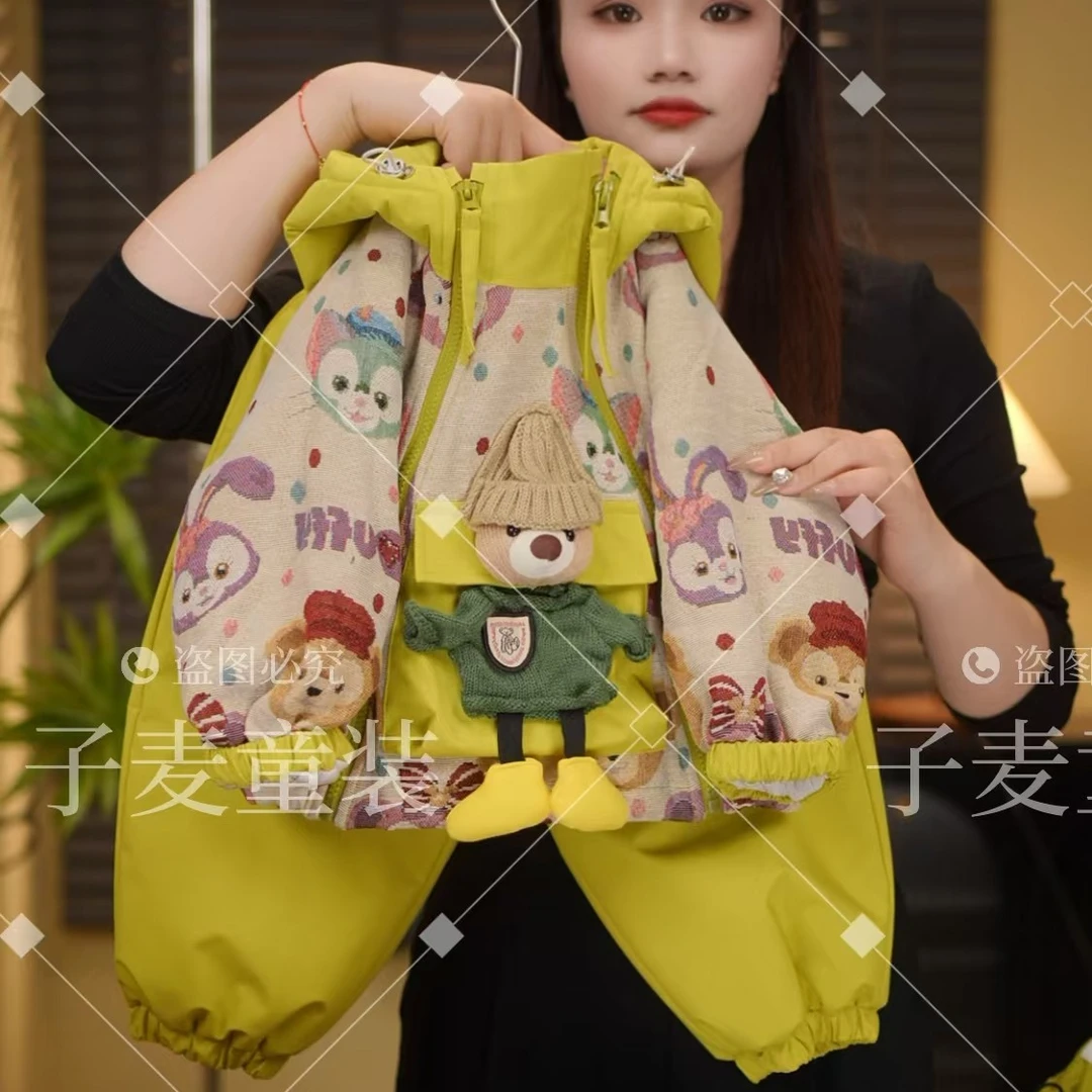 现货【雪梨玫】2025春秋新品穿搭潮流加厚男女儿童棉服套装28971