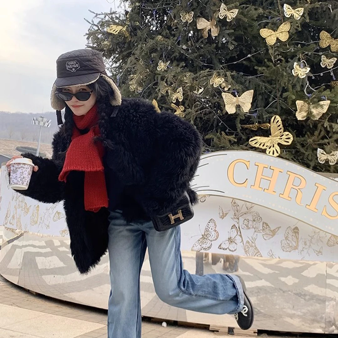 托斯卡纳皮毛一体中长款皮草 QP233056